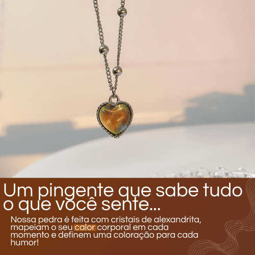 Colar Pedra do Humor - Mudança de Cor - Humor & Sentimentos - COMPRE 1 LEVE 2