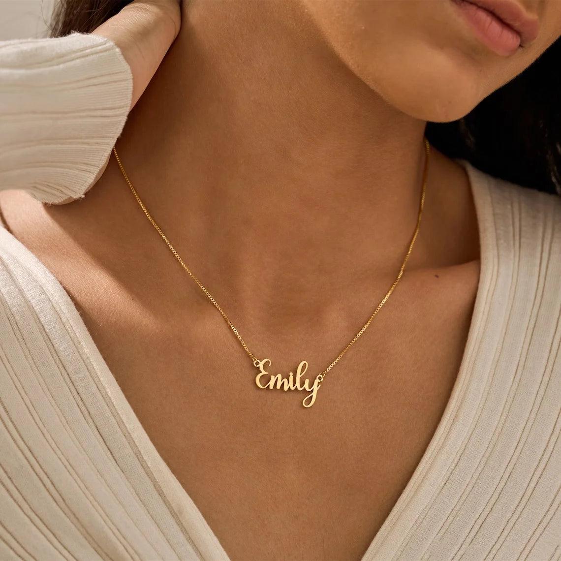 Colar personalizável - Gravação a Laser - Banho em Ouro 24k - Compre 2 leve 3